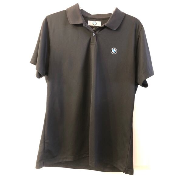 BMW Ladies Shortsleeved Black Polo L - Picture 1 of 7